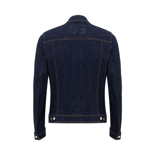 Dolce & Gabbana Blue Cotton Denim Jacket DO-9662673-IT48 | M
