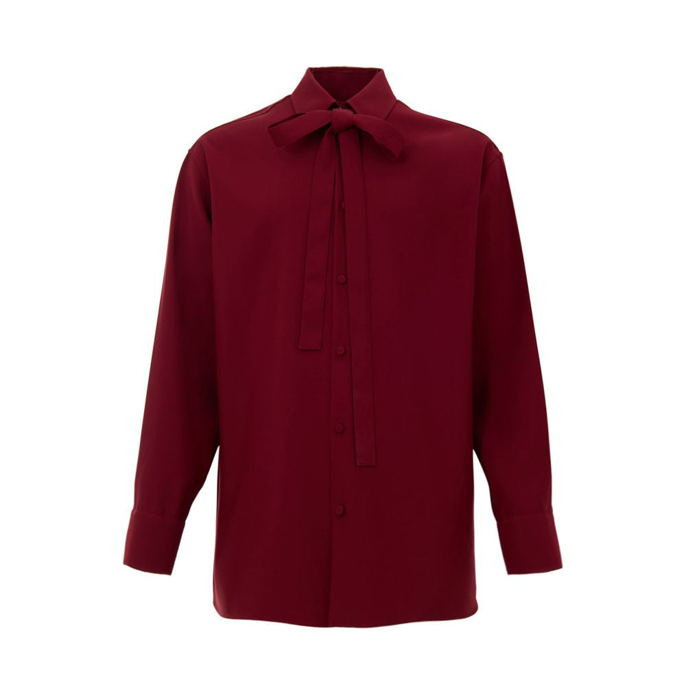 Gucci Bordeaux Wool Shirt GU-984820051448-IT48 | M