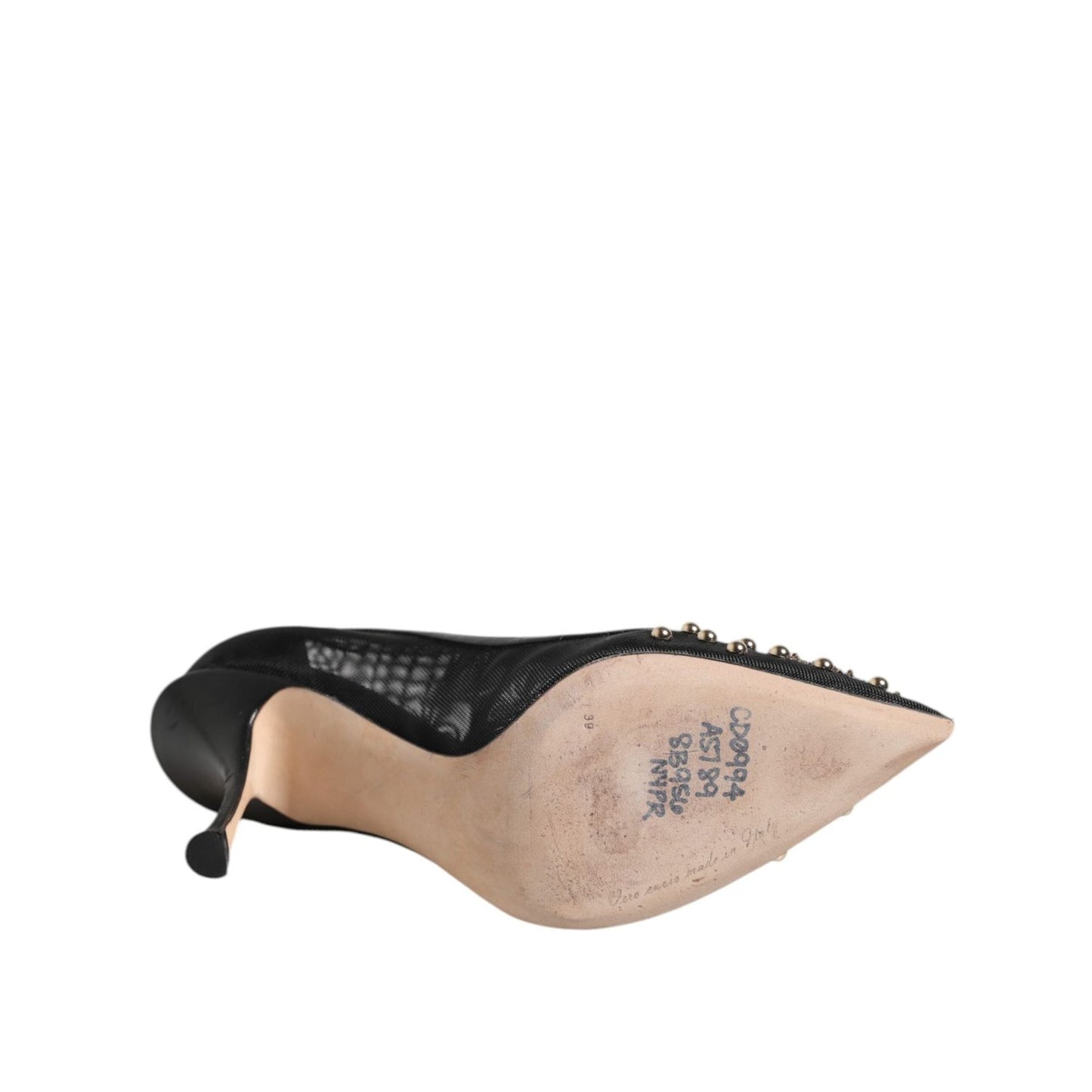 Dolce & Gabbana Black Sacred Heart Stiletto Heels Pumps Shoes