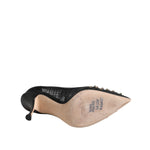 Dolce & Gabbana Black Sacred Heart Stiletto Heels Pumps Shoes
