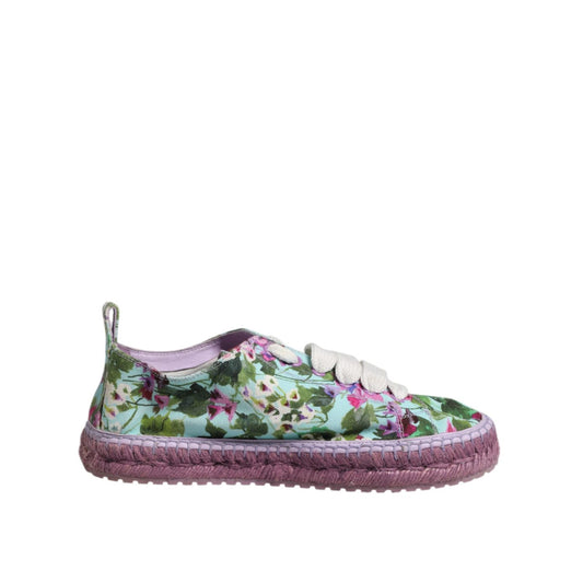 Dolce & Gabbana Multicolor Canvas Espadrilles Sneakers Shoes