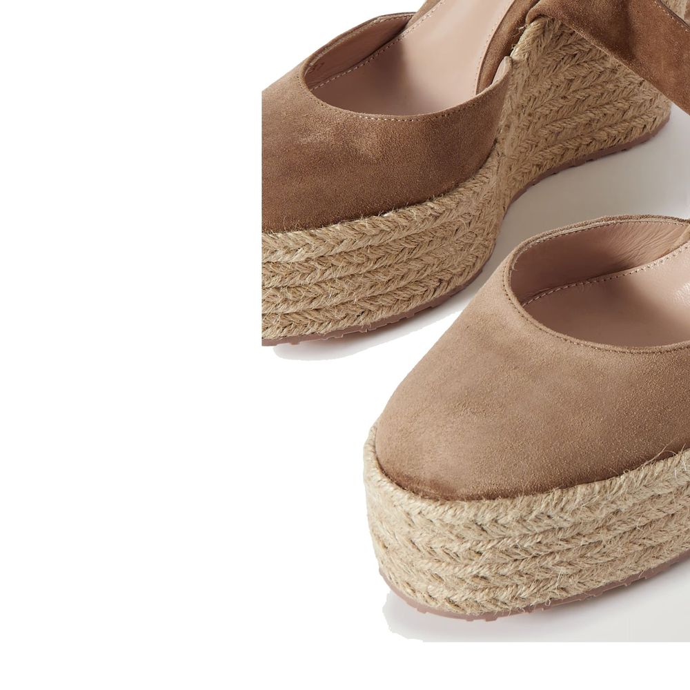 Gianvito Rossi Beige Calfskin Espadrilles