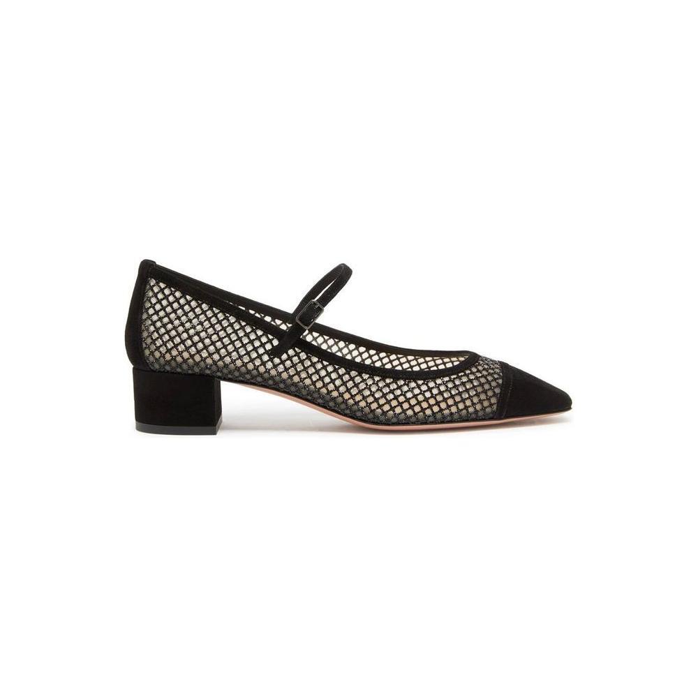 Aquazzura Mayor Crystals Mesh Pumps 35 AQ-8850297454804-EU36/US6