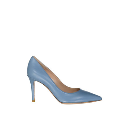 Gianvito Rossi Blue Leather High Heel Pumps