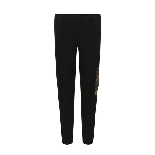 Dolce & Gabbana Black Cotton Cargo Pants