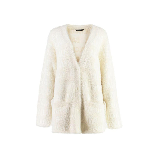 Balenciaga Wool Blend Jacquard Cardigan