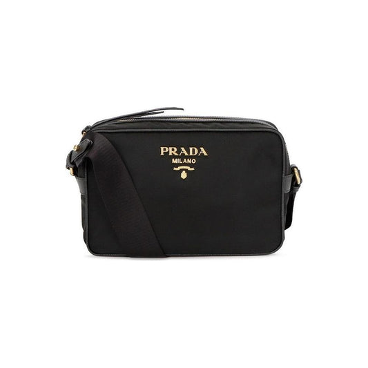 Prada Nylon Logo Camera Bag 1728,75611013280,Bags,Black,New with tags,Prada,Women,Women - Bags PR-8824159633620