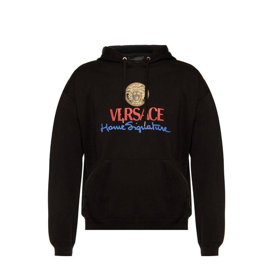Versace Logo Hooded Sweatshirt VE-8736634929364-M