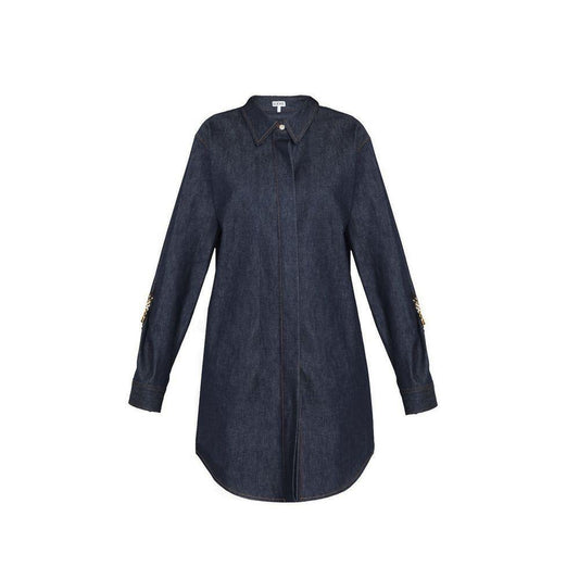 Loewe Denim Chain Shirt Dress LO-8735509315796-42