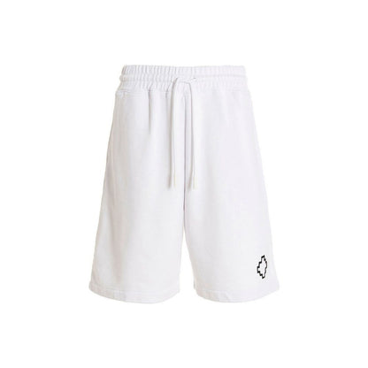 Marcelo Burlon White Cotton Shorts