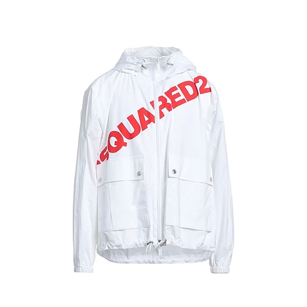 Dsquared² White Cotton Shell Jacket