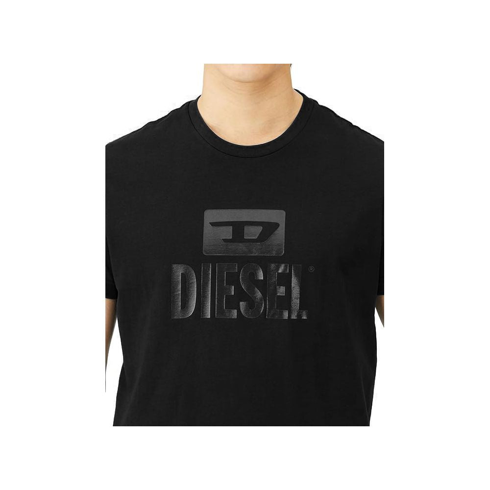 Diesel Black Cotton T-Shirt DI-15780-S