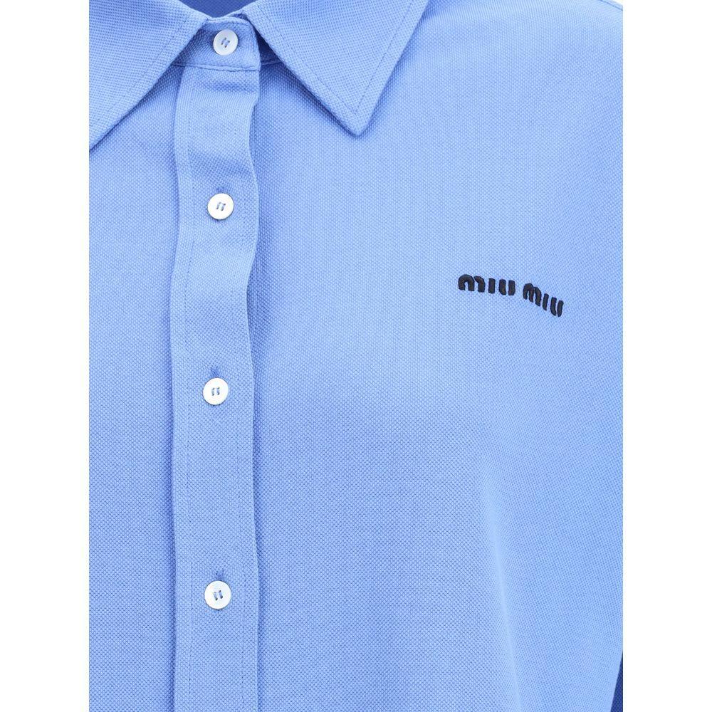 Miu Miu Long-sleeved Polo Shirt MI-MK1980SOOO14RWF0237-IT38 | S