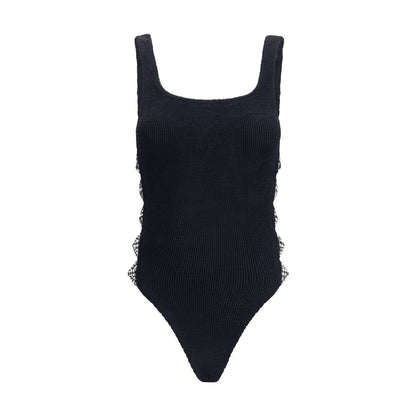 Hunza G Black Polyamide One-Piece Swimsuit