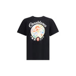 Casablanca Mushroom Emblem printed T-Shirt CA-MPF25JTS00105MUSHROOMEM-M