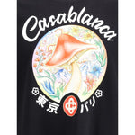Casablanca Mushroom Emblem printed T-Shirt CA-MPF25JTS00105MUSHROOMEM-M