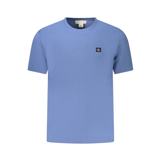 Calvin Klein Blue Cotton Men T-Shirt CA-39189-XL