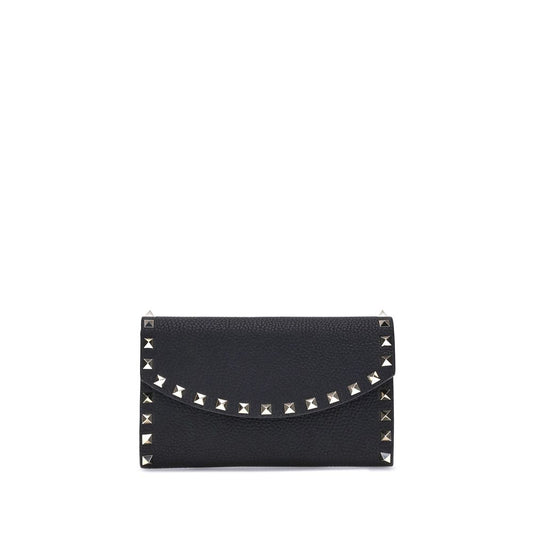 Valentino Garavani Black Calf Leather Bos Taurus Wallet