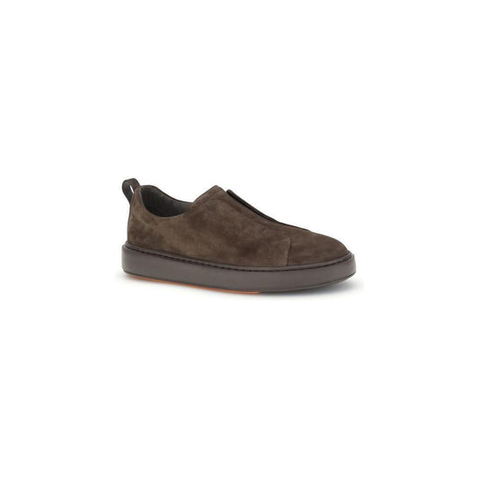 Santoni Suede slip-on Sneakers