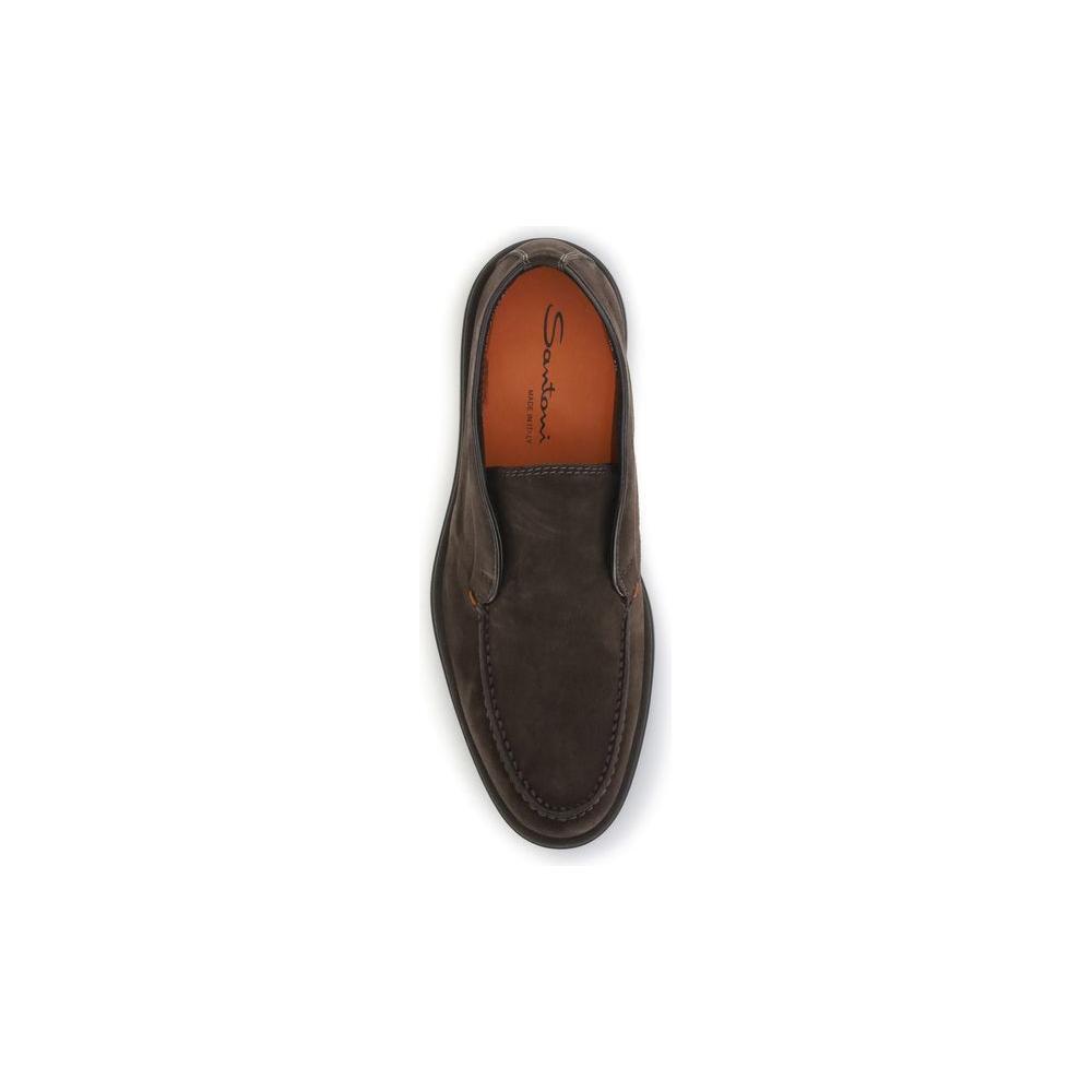 Santoni Polo Loafers SA-MGDT17823SMOKSVUT50-EU43/US10