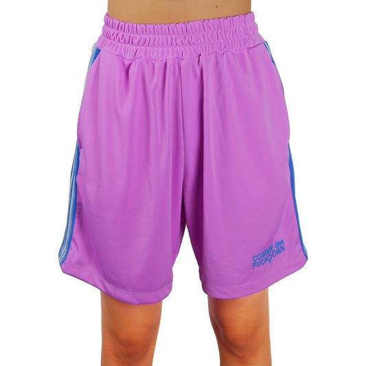 Comme Des Fuckdown Purple Polyester Short CO-10358-S