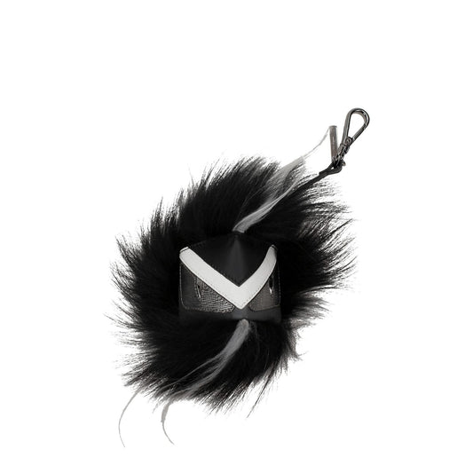 Fendi Black Leather Keychains FE8547139191049BT