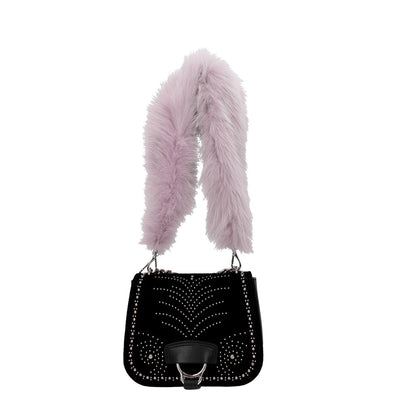 Miu Miu Purple Fur Shoulder Bag