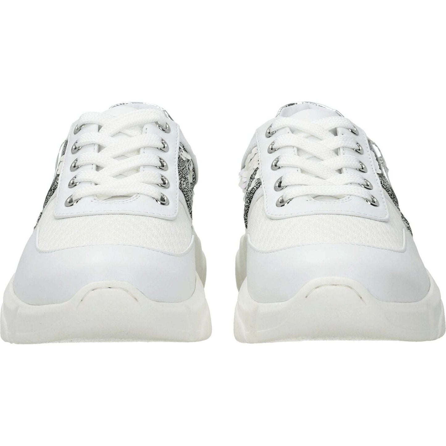 Love Moschino White Fabric Chunky Sneakers LO-8547142467849-EU38/US8