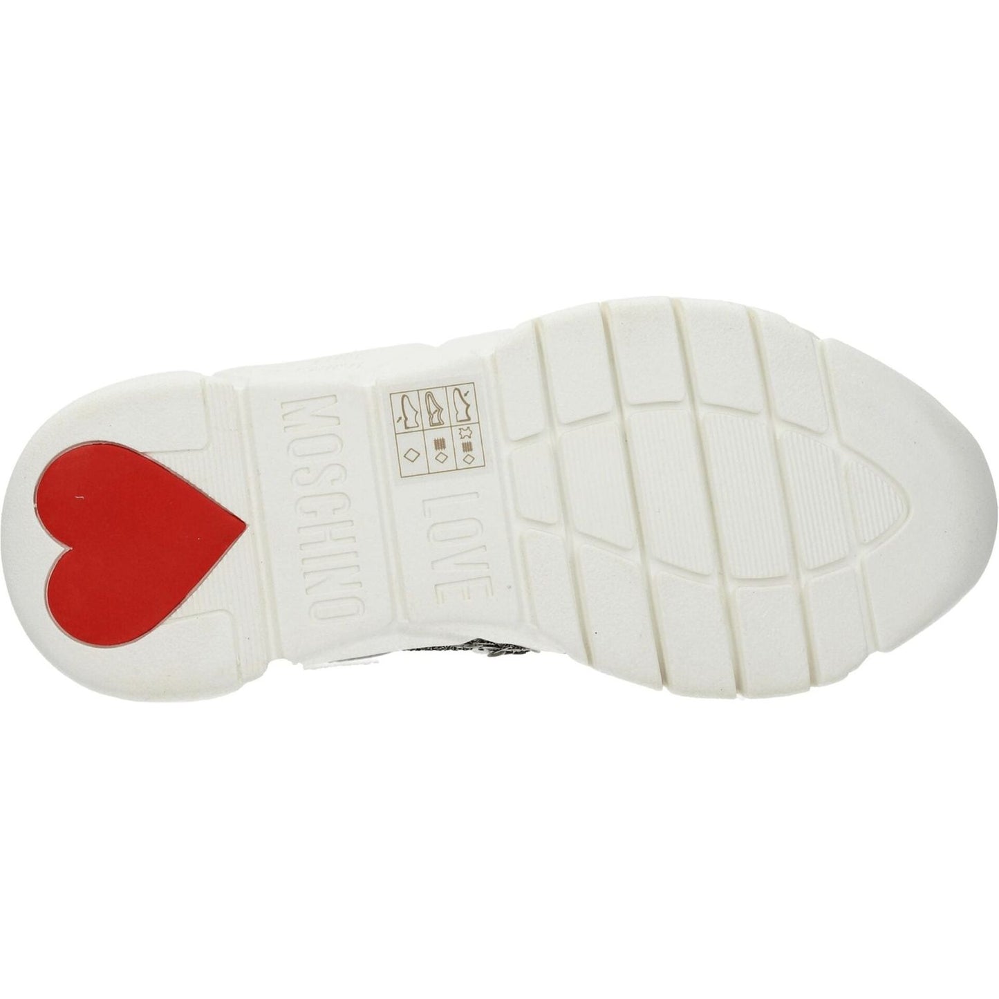 Love Moschino White Fabric Chunky Sneakers LO-8547142467849-EU38/US8