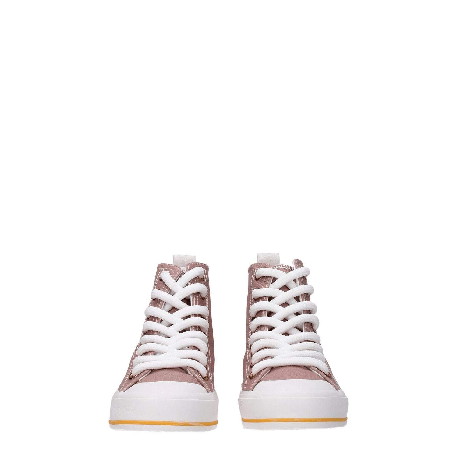See By Chloé Pink Fabric High Top Sneakers