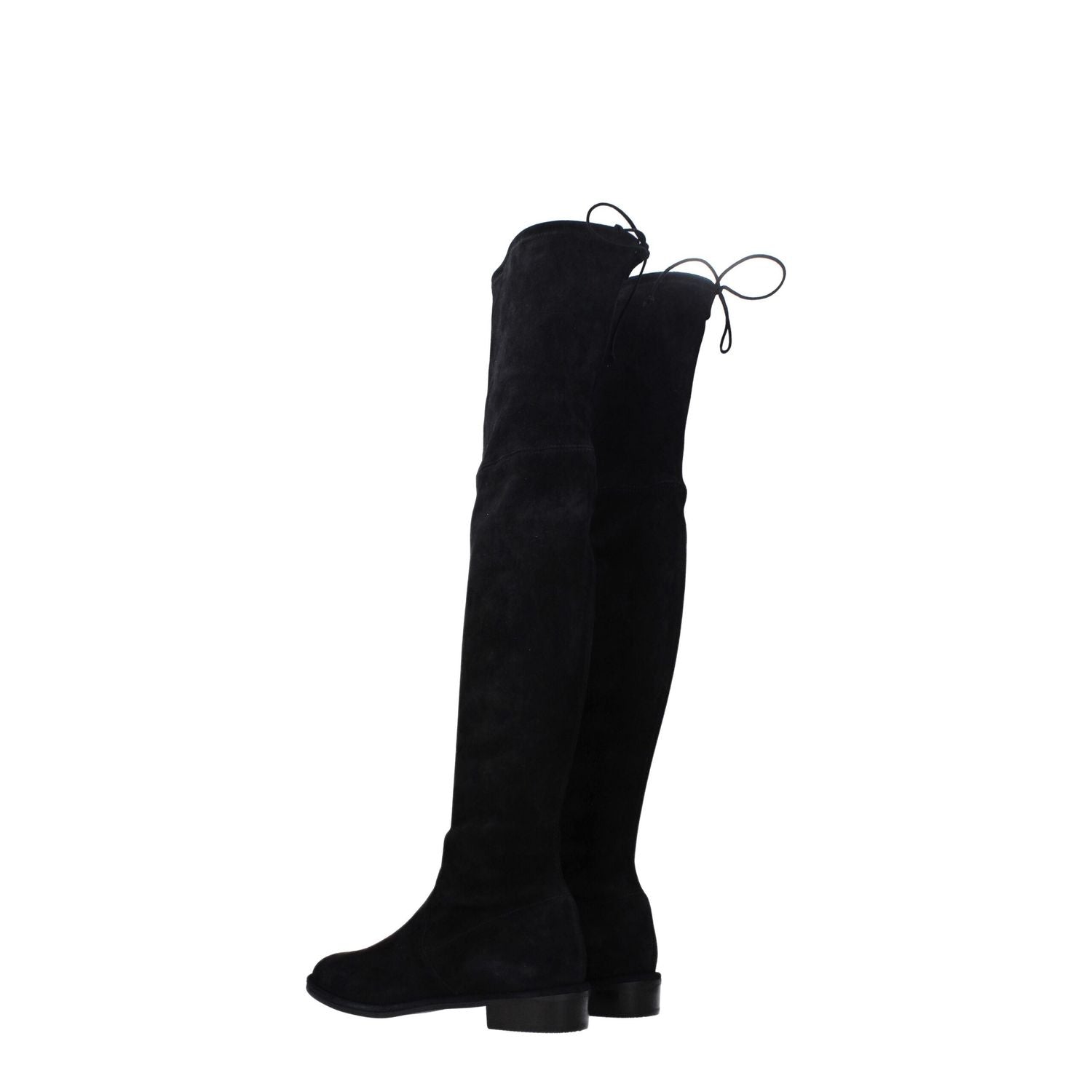 Stuart Weitzman Black Leather Over The Knee