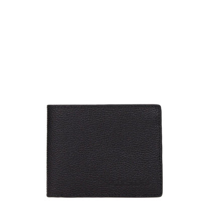 Testoni Black Leather Wallet