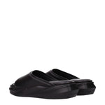 Alyx Black Leather Slippers Sandals AL-8547196928265-EU42/US9