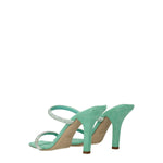 Paris Texas Green Leather Stiletto Heels Sandals PA-8547206463753-EU37/US7