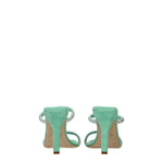 Paris Texas Green Leather Stiletto Heels Sandals PA-8547206463753-EU37/US7