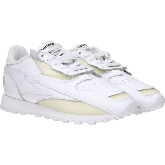 Maison Margiela White Leather Athletic Sneakers
