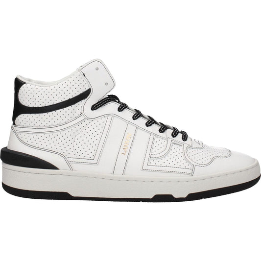Lanvin White Leather High Tops