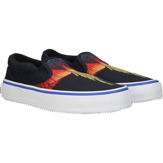 Marcelo Burlon Black Fabric Slip-On Loafers MA-8547258925321-EU40/US7