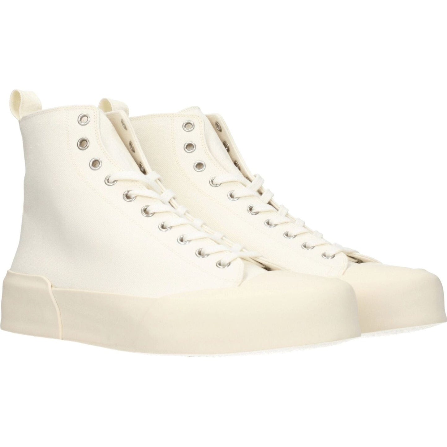 Jil Sander Beige Fabric High Tops JI-8547288416521-EU42/US9
