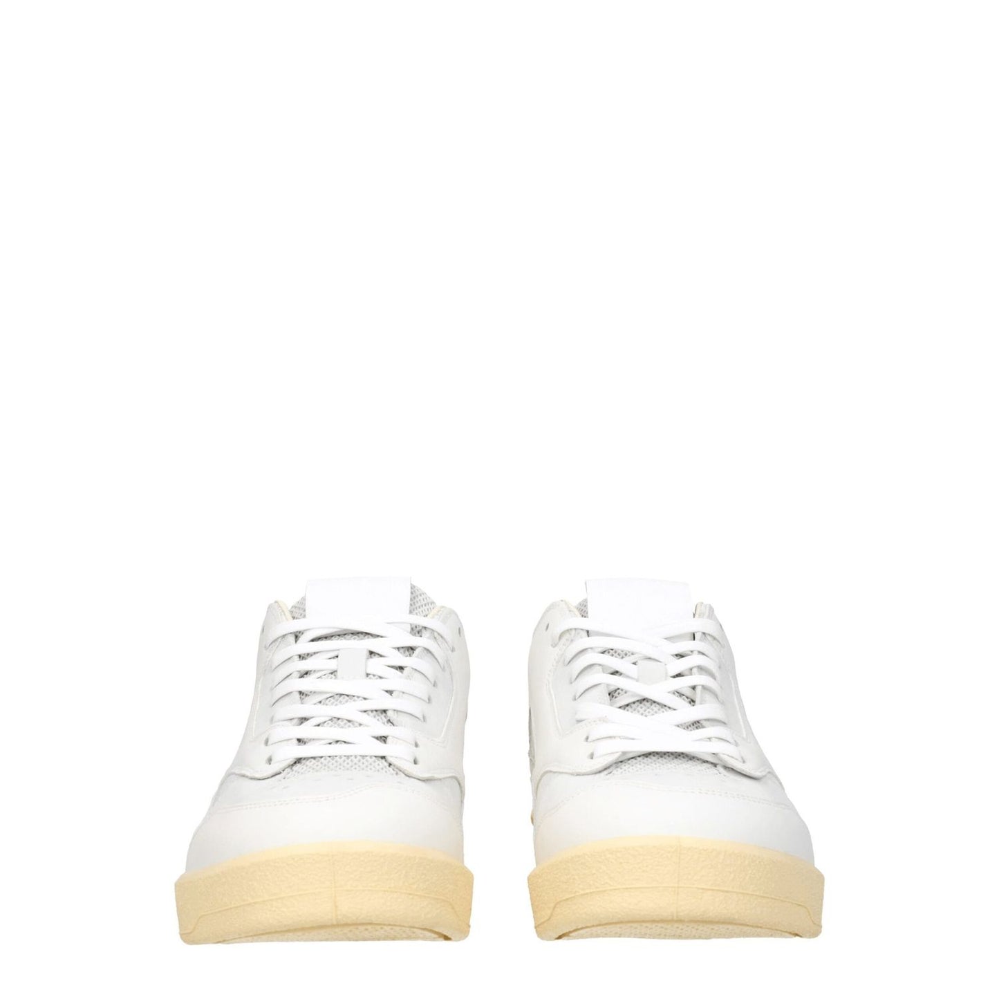 Jil Sander White Leather Low Tops