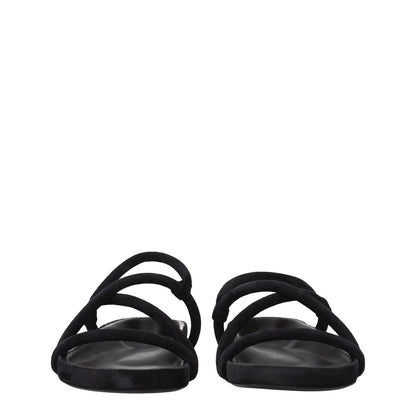 Isabel Marant Black Leather Sandals