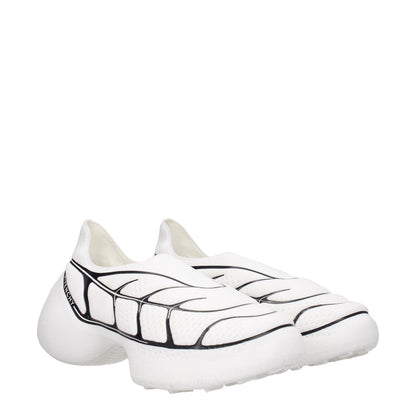 Givenchy White Fabric Low Top Sneakers