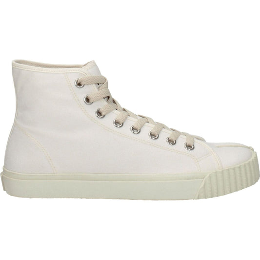 Maison Margiela White Fabric High Tops