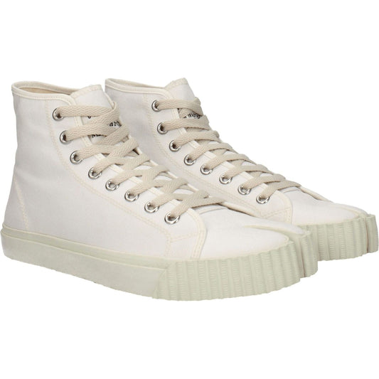 Maison Margiela White Fabric High Tops