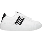 Versace White Leather Low Tops 1728,75667636384,EU35.5/US5.5,EU35/US5,New with tags,Shoes,Sneakers - Women - Shoes,Versace,White,Women,Women - Shoes VE-8547404513545-EU35/US5