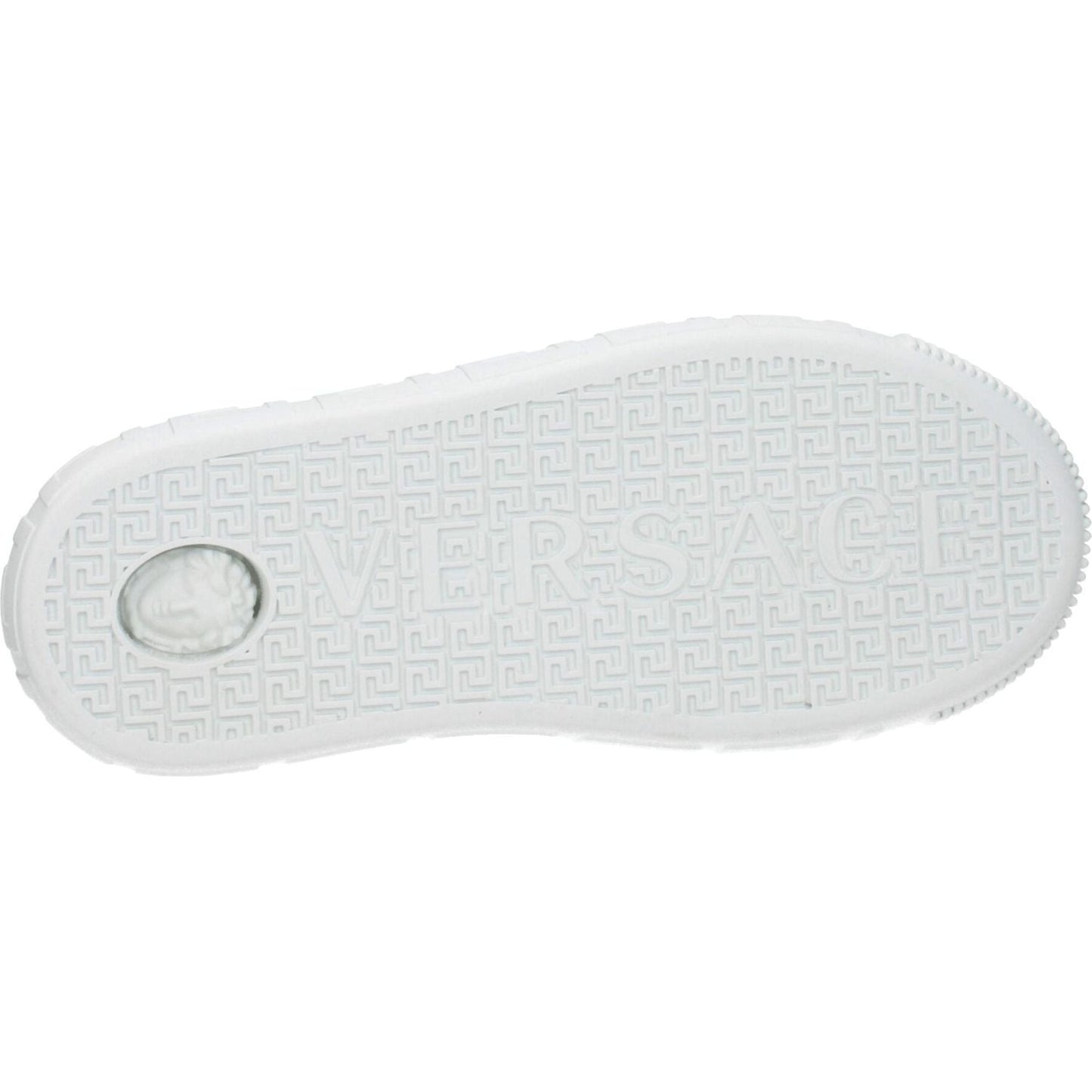 Versace White Leather Low Tops 1728,75667636384,EU35.5/US5.5,EU35/US5,New with tags,Shoes,Sneakers - Women - Shoes,Versace,White,Women,Women - Shoes VE-8547404513545-EU35/US5