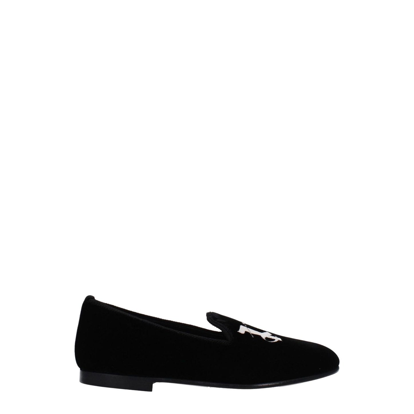 Palm Angels Black Velvet Slip-On Loafers PA-8547450683657-EU36/US6