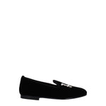 Palm Angels Black Velvet Slip-On Loafers PA-8547450683657-EU36/US6