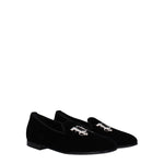Palm Angels Black Velvet Slip-On Loafers PA-8547450683657-EU36/US6