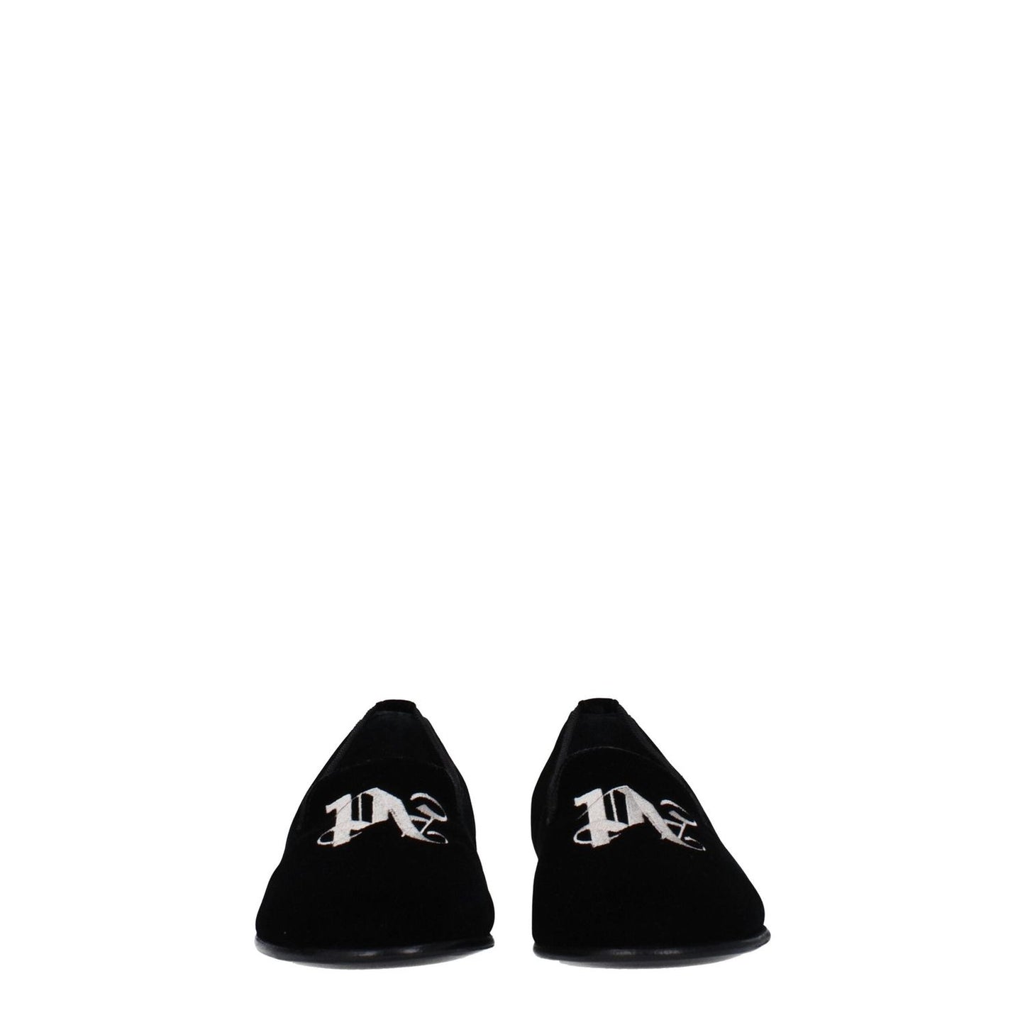 Palm Angels Black Velvet Slip-On Loafers PA-8547450683657-EU36/US6